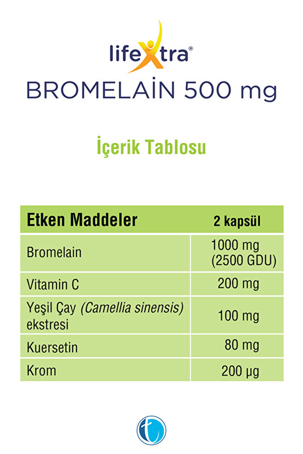 LifeXtra Bromelain 30 Kapsül