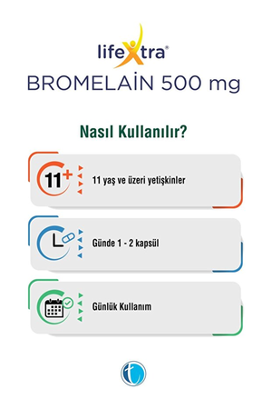 LifeXtra Bromelain 500 mg 60 Kapsül