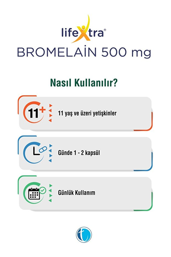 LifeXtra Bromelain 500 mg 60 Kapsül
