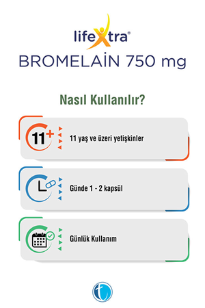 LifeXtra Bromelain 750 mg 60 Kapsül