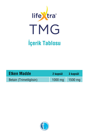 LifeXtra TMG 500 mg 60 Kapsül