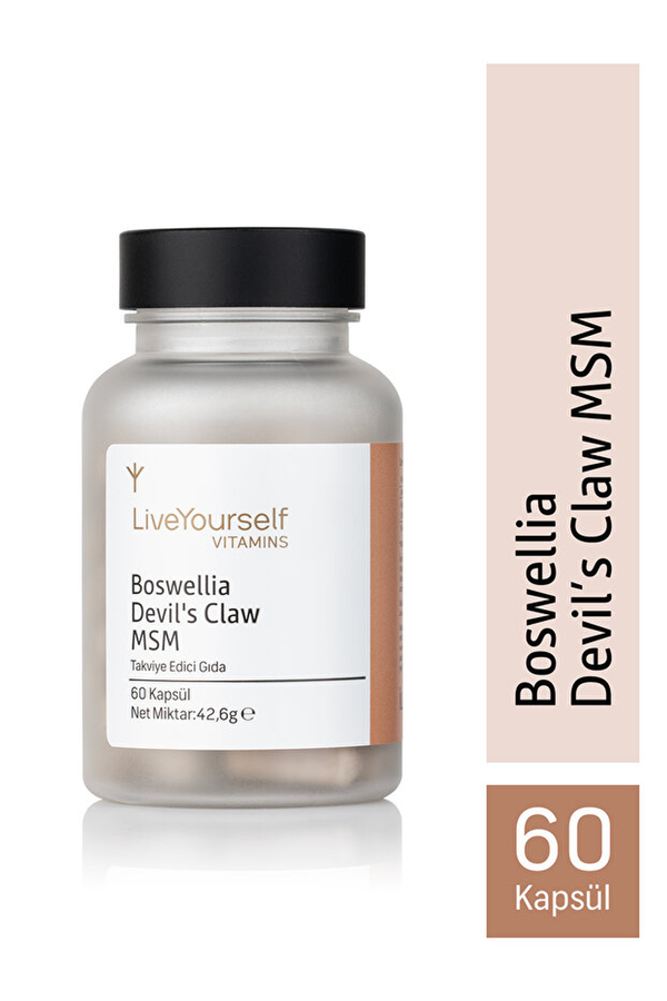 LiveYourself Boswellia Devil’s Claw MSM 60 Kapsül