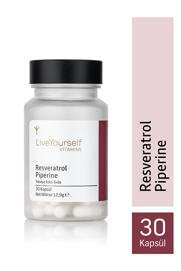 LiveYourself Resveratrol Piperine 30 Kapsül