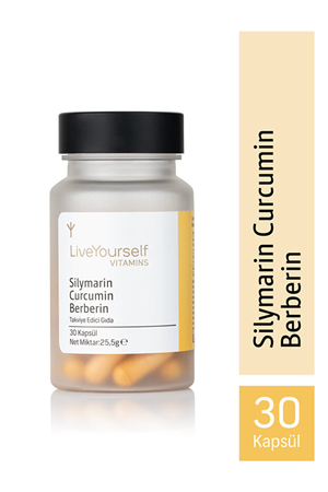 LiveYourself Silymarin Curcumin Berberin 30 Kapsül