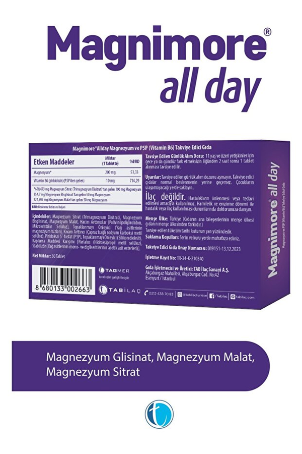Magnimore All Day 200 mg 30 Tablet