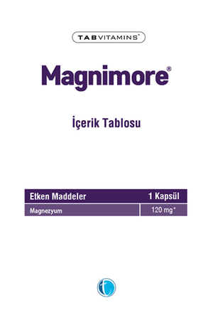 Magnimore Bisglisinat 120 mg 60 Kapsül