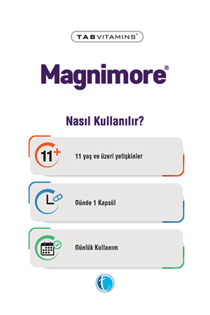 Magnimore Bisglisinat 120 mg 60 Kapsül