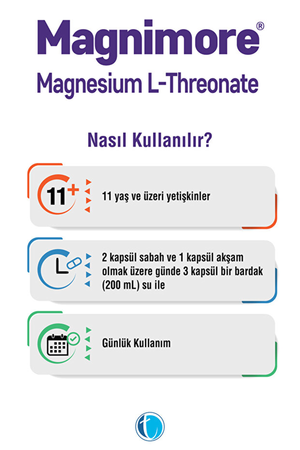 Magnimore Magnesium L-Threonate 144 mg 60 Kapsül
