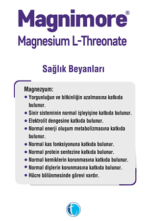 Magnimore Magnesium L-Threonate 144 mg 60 Kapsül
