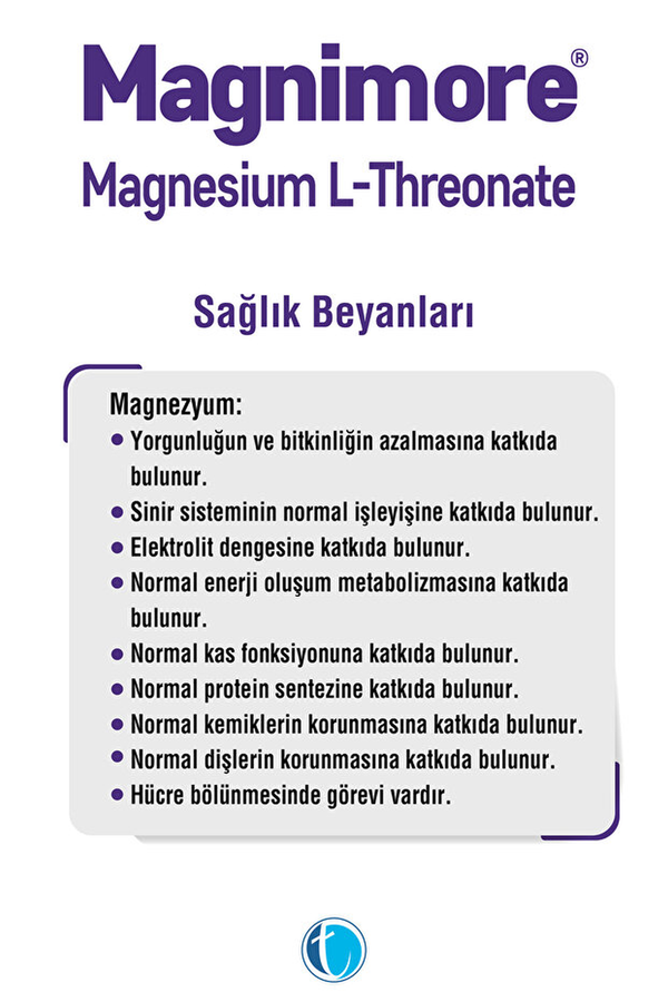 Magnimore Magnesium L-Threonate 144 mg 90 Kapsül