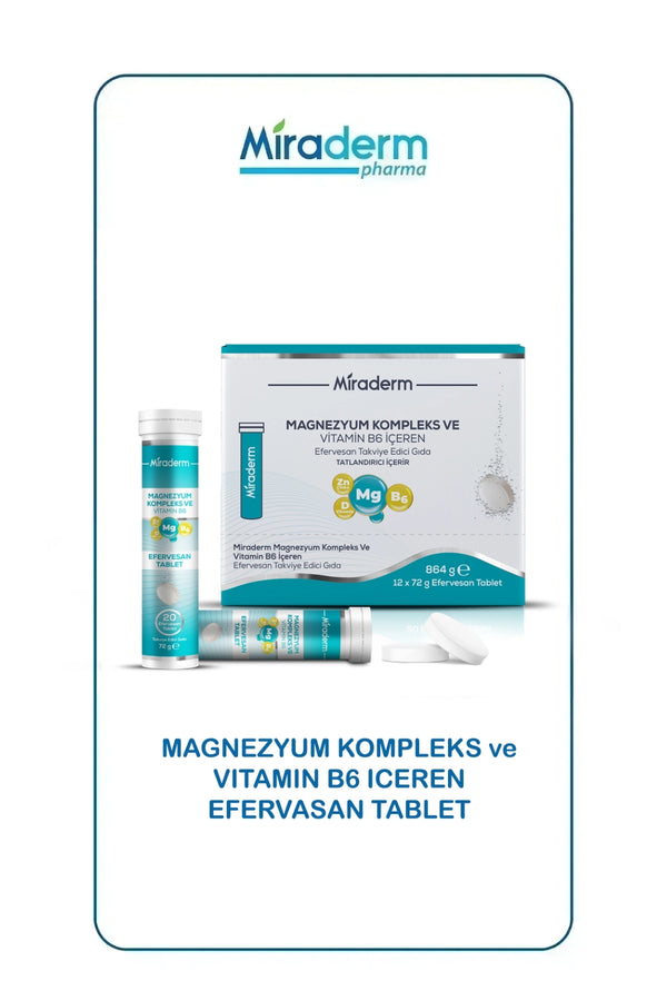 Miraderm Magnezyum 12 Efervesan Tablet