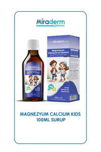 Miraderm Magnezyum Calcium Kids Şurup 100 ml
