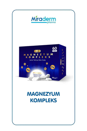 Miraderm Magnezyum Kompleks 200 mg 60 Tablet