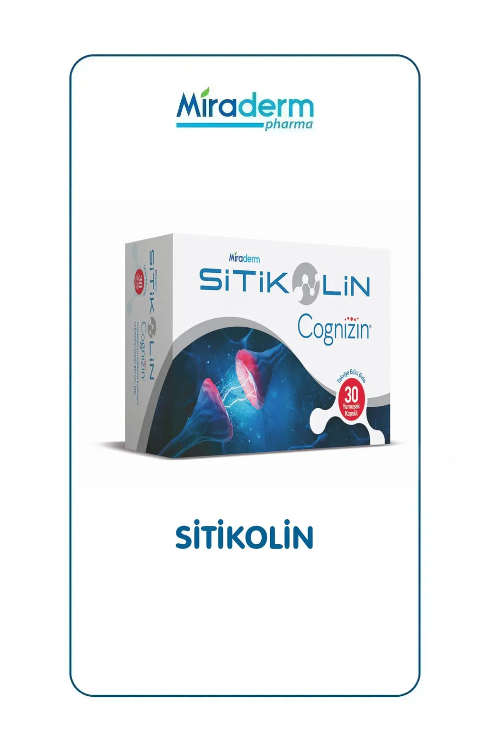 Miraderm Sitikolin 30 Kapsül