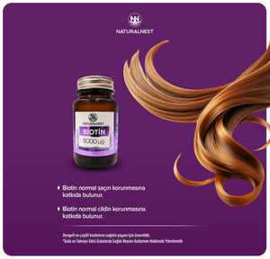 Naturalnest Biotin 5000 mcg 30 Kapsül