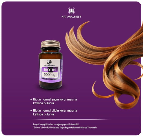 Naturalnest Biotin 5000 mcg 30 Kapsül