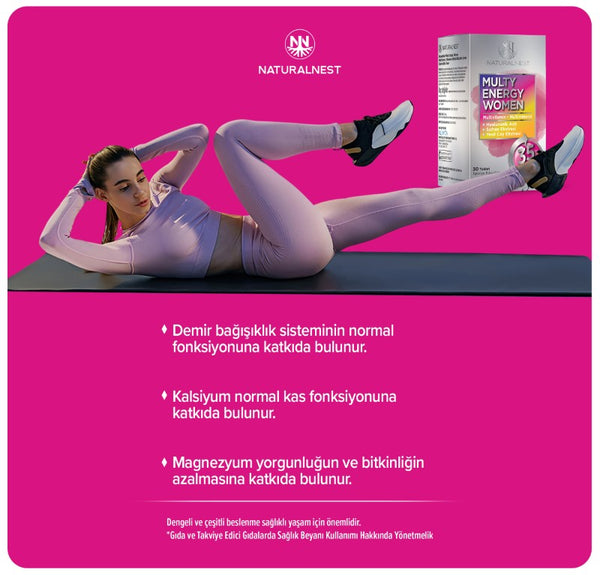 Naturalnest Multy Energy Women 30 Tablet