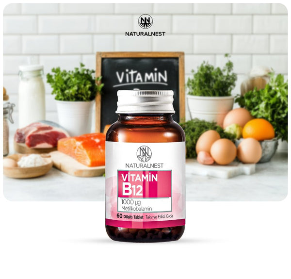 Naturalnest Vitamin B12 1000 mcg 60 Dilaltı Tablet