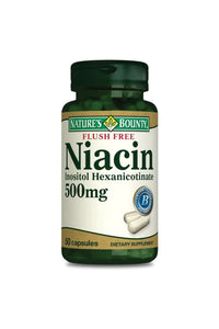 Nature's Bounty Niacin 500 mg 50 Kapsül