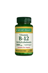 Nature's Bounty Vitamin B12 Methylcobalamin 1000 mcg 60 Dilaltı Tablet