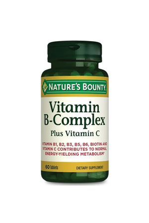 Nature's Bounty Vitamin B-Complex Plus Vitamin C 60 Tablet