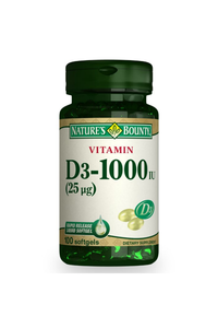 Nature's Bounty Vitamin D3 1000 IU 100 Soft Jel
