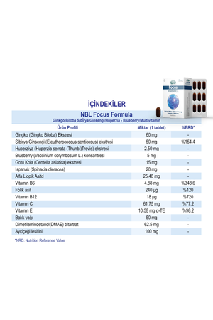 NBL Focus Formula 30 Tablet