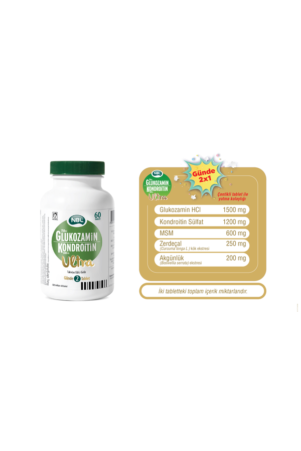 NBL Glukozamin Kondroitin Ultra 60 Tablet