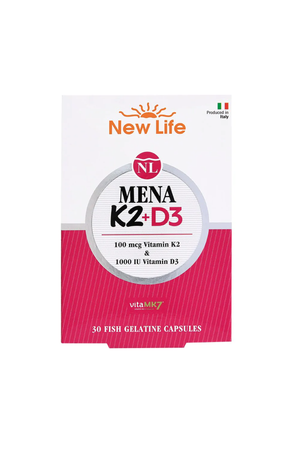 New Life Mena D3 & K2 30 Kapsül