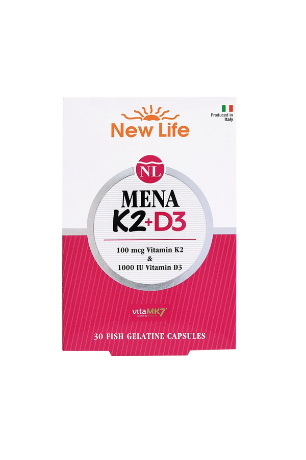New Life Mena D3 & K2 30 Kapsül