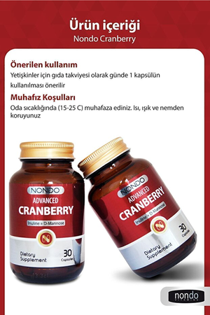 Nondo Advanced Cranberry 30 Kapsül