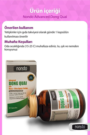 Nondo Advanced Dong Quai 35 Kapsül