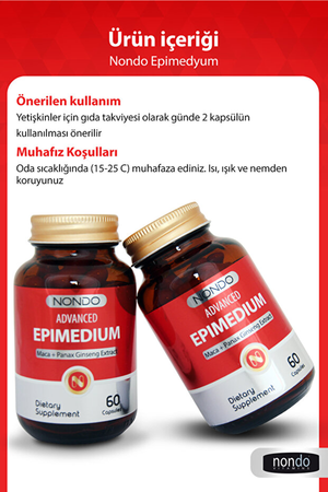 Nondo Advanced Epimedyum 60 Kapsül