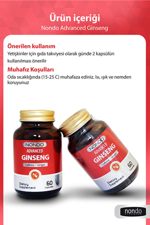 Nondo Advanced Ginseng 60 Kapsül