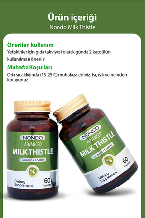 Nondo Advanced Milk Thistle 60 Kapsül