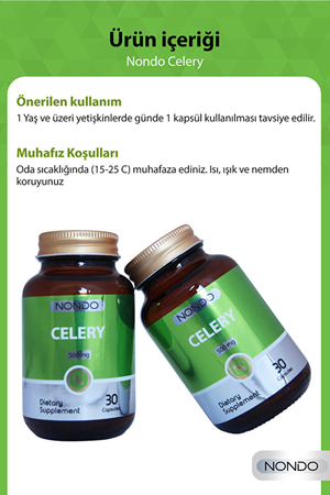 Nondo Celery 500 mg 30 Kapsül