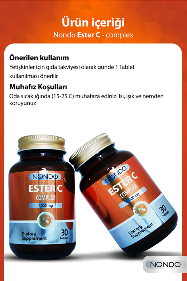 Nondo Ester-C Complex 1000 mg 30 Tablet