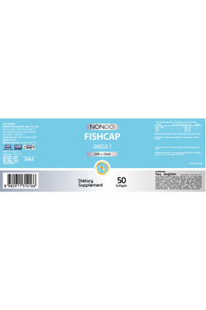 Nondo Fishcap Omega-3 Balık Yağı EPA-DHA 50 Soft Jel