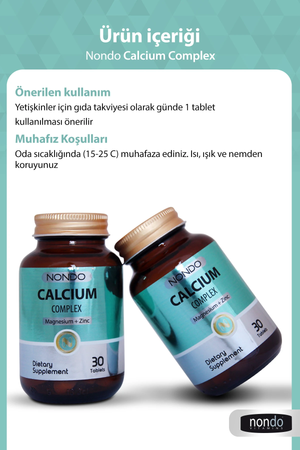 Nondo Kalsiyum Kompleks 30 Tablet