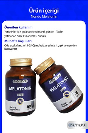 Nondo Melatonin 3 mg 60 Tablet