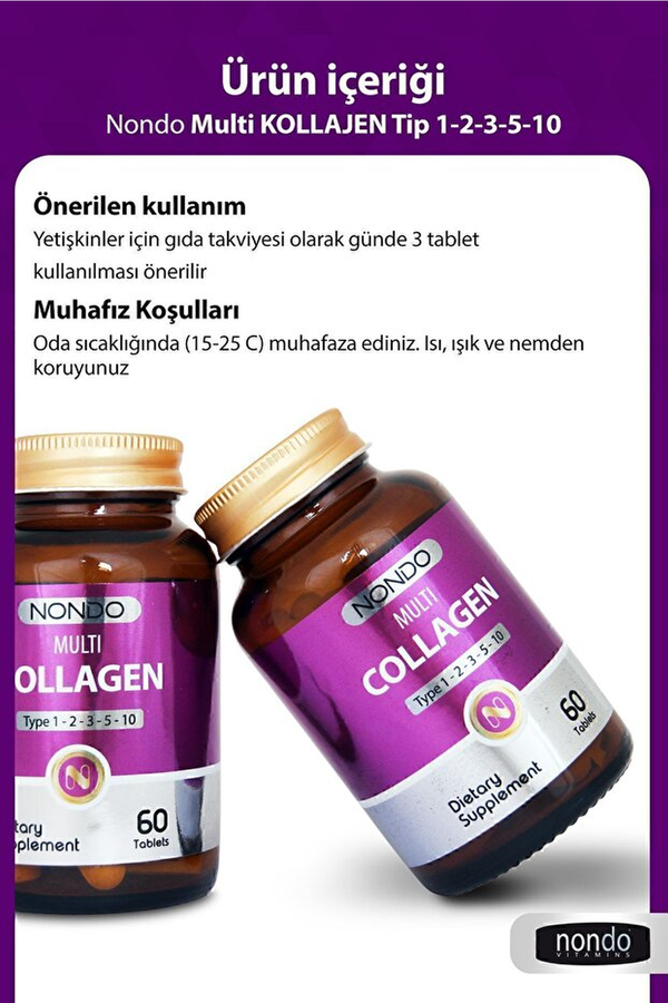 Nondo Multi Kolajen 60 Tablet