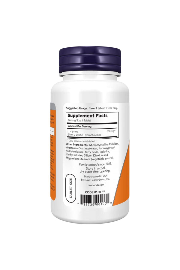 Now L-Lysine 500 mg 100 Tablet