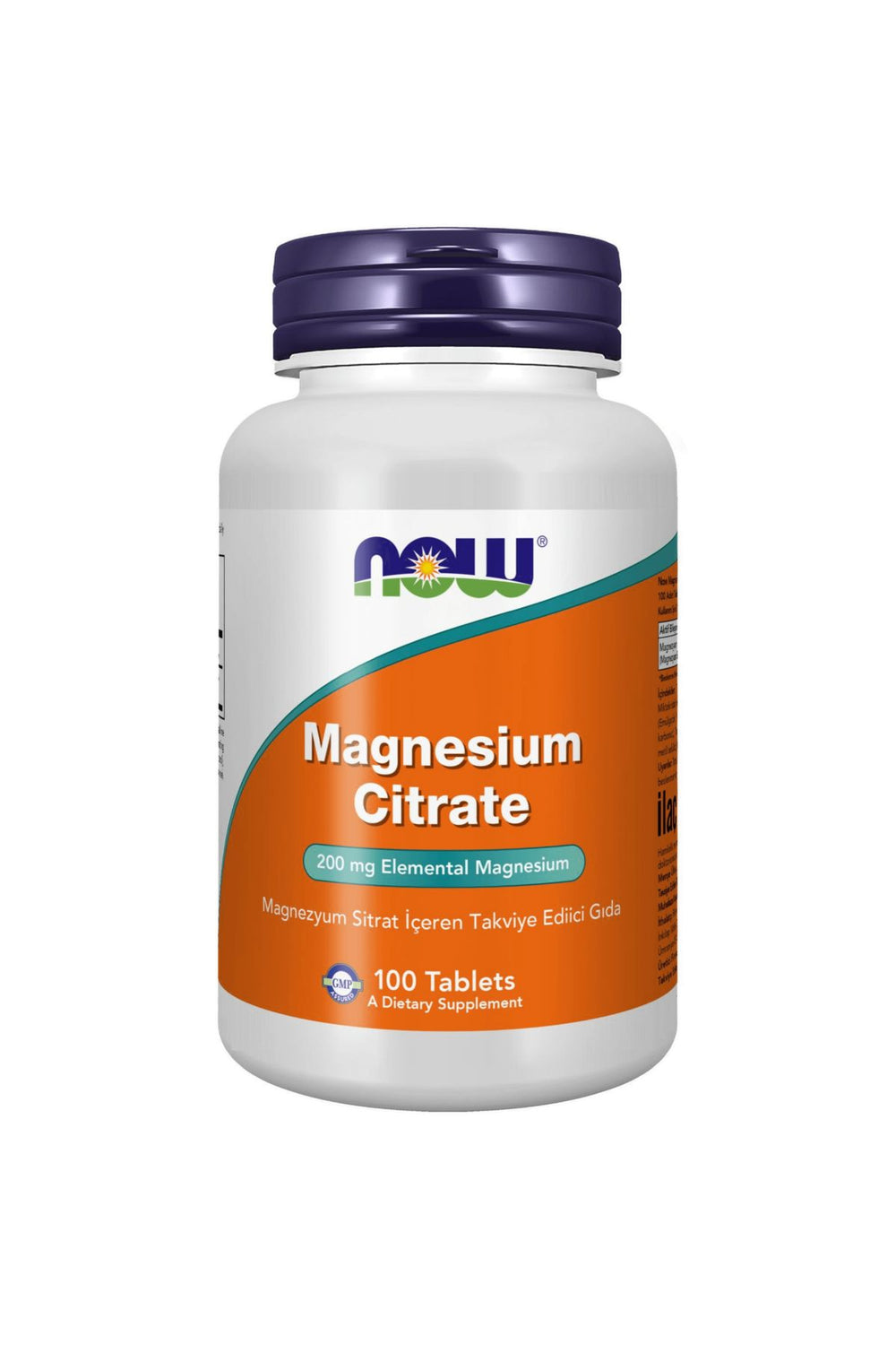 Now Magnesium Citrate 200 mg 100 Tablet