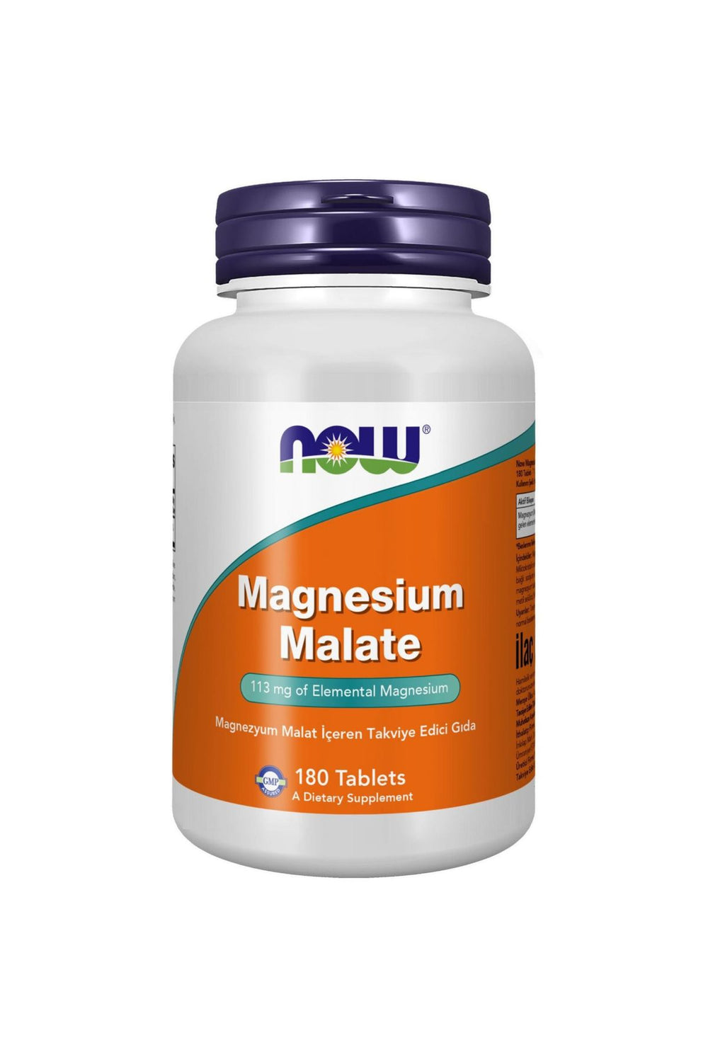 Now Magnesium Malate 113 mg 180 Tablet