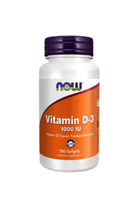 Now Vitamin D3 1000 IU 180 Soft Jel