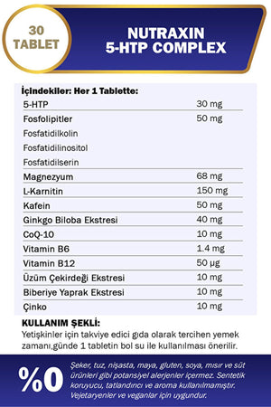 Nutraxin 5-HTP Complex 30 Tablet