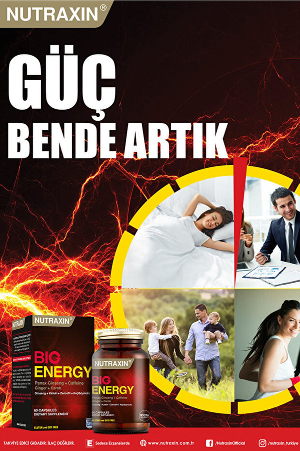 Nutraxin Big Energy 60 Kapsül