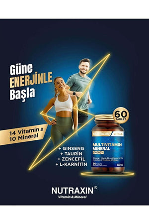 Nutraxin Multivitamin Mineral Energy 60 Tablet
