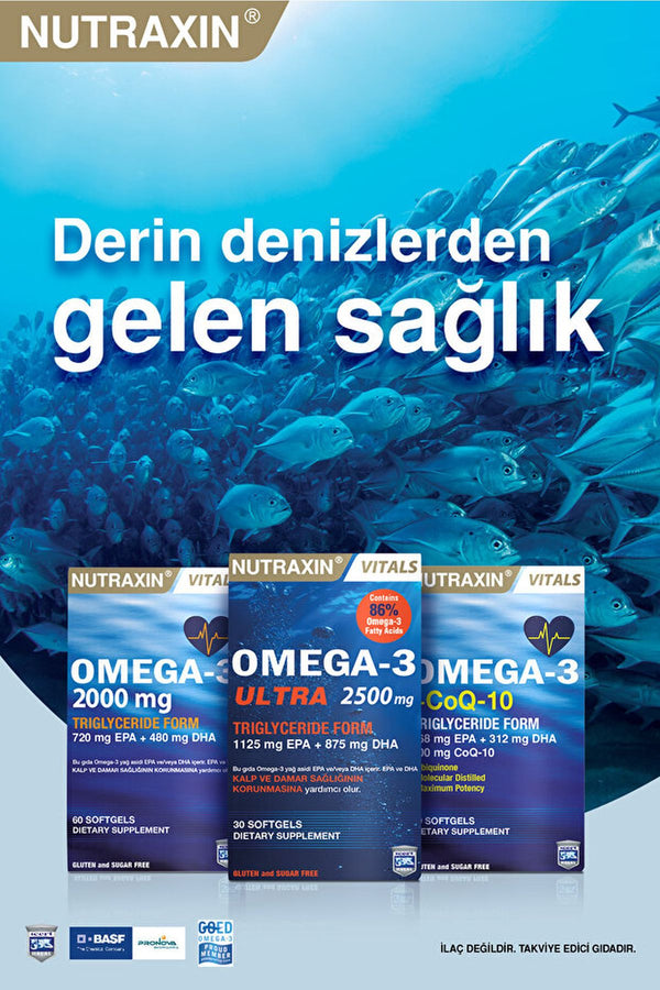 Nutraxin Omega-3 + CoQ-10 60 Soft Jel