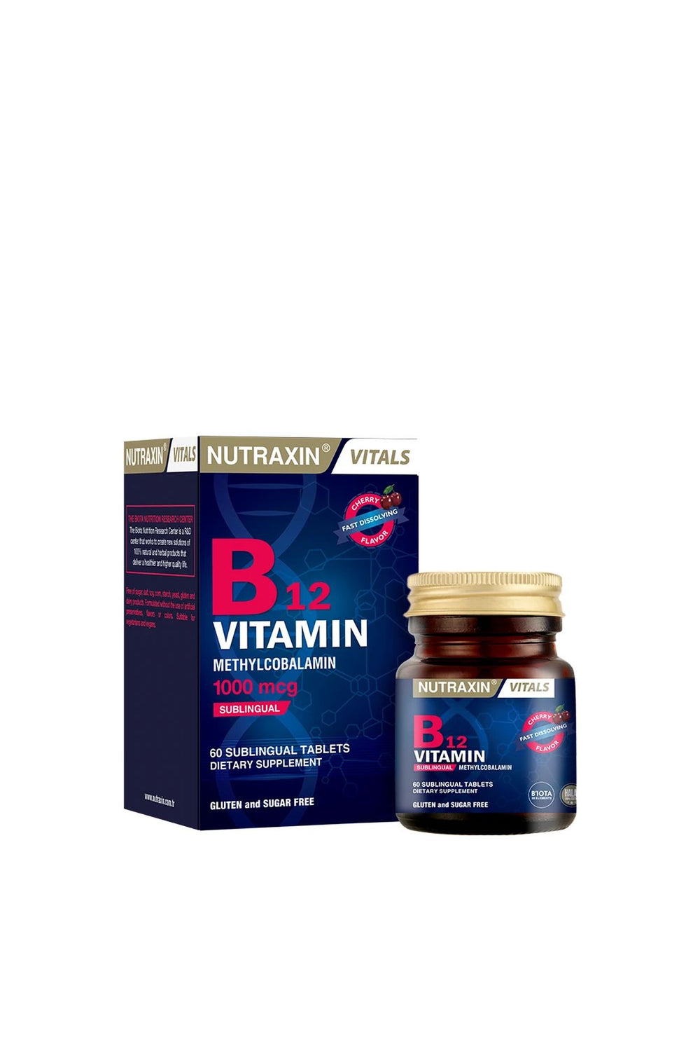 Nutraxin Vitamin B12 1000 mcg 60 Dilaltı Tablet